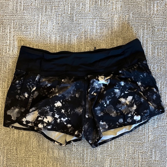 Lululemon Athletica Black and White Athletic Shorts - Picture 1 of 7